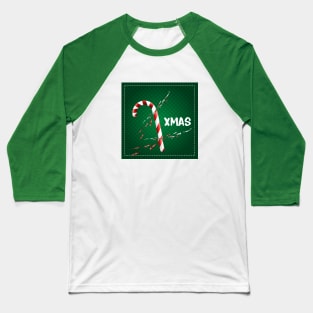 candy cane xmas Baseball T-Shirt